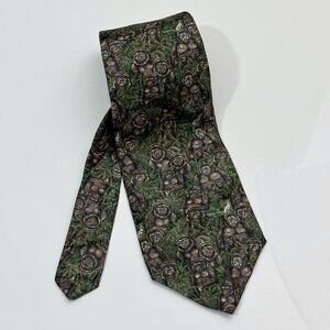 Vintage Silk Tie, Endangered Species, Gorillas